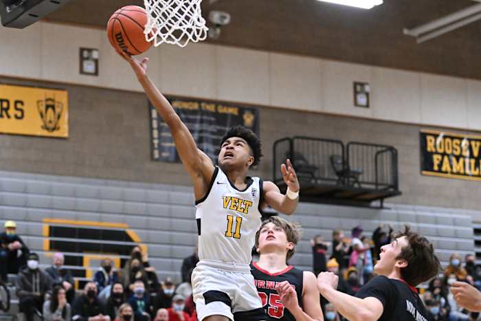 Roosevelt North Medford boys basketball Leon Neuschwander 12